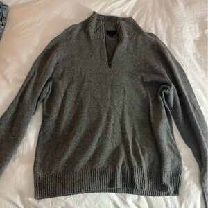 J. Crew Men’s Charcoal Gray Half-Zip Sweater